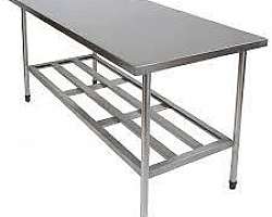 Mesa de aço inox para cozinha industrial Mesa de aço inox para cozinha industrial