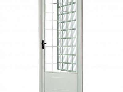Porta de aço automática com portinhola Porta de aço automática com portinhola