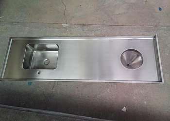 Bancada de inox com cuba Bancada de inox com cuba