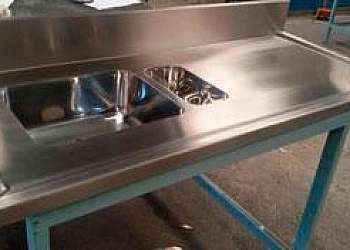 Bancada de inox para cozinha Bancada de inox para cozinha